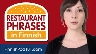 All Restaurant Phrases You Need in Finnish Learn Finnish in 25 Minutes!