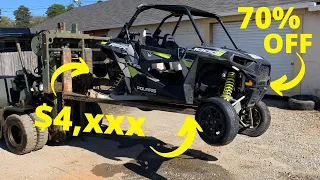 Rebuilding the Cheapest 2015 RZR XP 1000 from a Salvage Yard