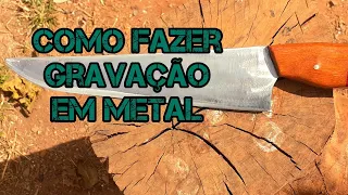 DICAS DETALHADAS DE GRAVAÇÃO COM ELETRO-CORROSÃO.