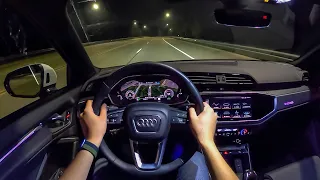 2022 Audi Q3 45 - POV Night Drive (Binaural Audio)