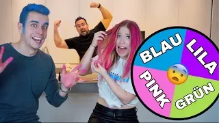 GLÜCKSRAD entscheidet unsere HAARFARBE 😱 | Bibi