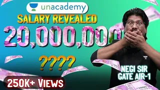 Unacademy Salary Revealed 🤔 ?? 20,000,000  😱 ?? | #NEGIsir  #Shorts
