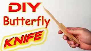 Butterfly Knife / Balisong - DIY tutorial and Tricks using popsicle sticks