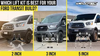 What Ford Transit Lift Kit is Best For You? | Best Suspension upgrade 2", 3" & 5" Transit Lift Kits