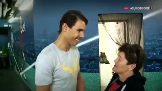 Rafael Nadal met with his fan at Paris Masters 2019