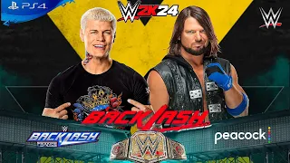 wwe | cody rhodes vs aj styles | wwe championship | wwe 2k24