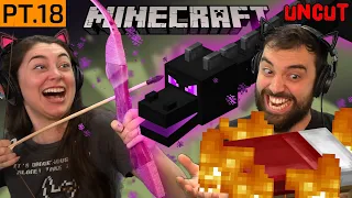 Can we face the Ender Dragon in ONE HOUR? (Minecraft S2 pt.18 uncut)