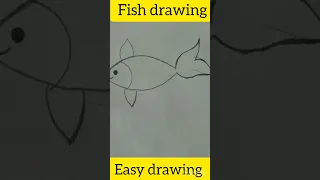 FISH DRAWING EASY #youtubeshorts #trending #status #viral # shortvideo #shorts #drawing