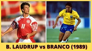 Brian Laudrup vs Branco 1989 / Denmark 4-0 Brazil