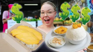 CHEAP VS EXPENSIVE Mango Sticky Rice in Thailand CHALLENGE (surprising) 🇹🇭