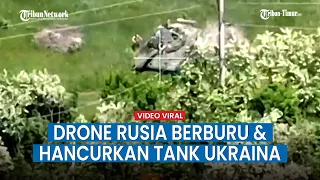 Detik detik Tergeletaknya Tentara Ukraina, Usai Tank Dihancurkan Drone Peluncur Roket