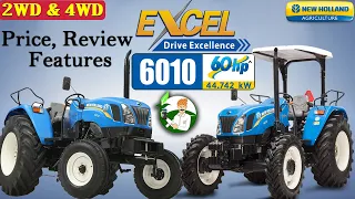 New Holland EXCEL 6010 (60 HP / 2WD & 4WD) | On road Price, Review & Specification | By Kisan Khabri