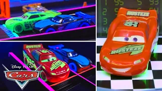 Best of Lightning McQueen's Glow Racing Competitions! | Pixar Cars