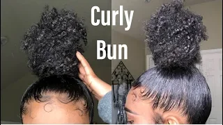 Curly Sleek High Bun | Natural Hair