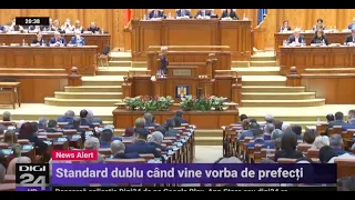 Standard dublu când vine vorba de prefecți. Puterea schimbă opiniile politicienilor - Digi24