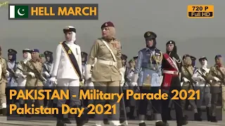 Hell March- Pakistan Day Parade 2021 with Turkic Mehter Band (720P)