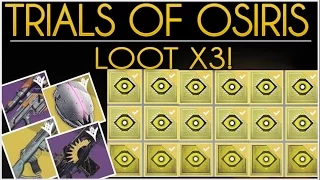 Destiny - Trials of Osiris Loot! X3 & Lighthouse Run. (Search for Better 1000 Yard Stare.)