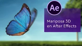 Mariposa 3D en After Effects