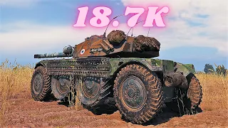 Panhard EBR 105  18.7K Spot + Damage  World of Tanks Gameplay (4K)