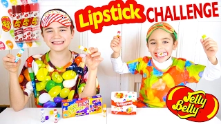 JELLY BELLY LIPSTICK CHALLENGE avec des Baumes à Lèvres Bonbons :)