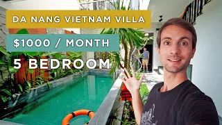 $1000 Per Month Da Nang Vietnam Villa Tour (5 Bedrooms / Mini Apartments)