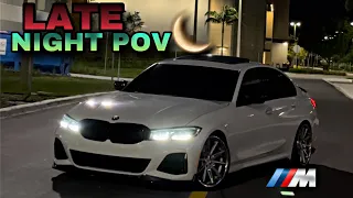 LATE NIGHT DRIVE IN A 650HP BMW M340I AWD‼️💨