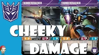 Thundercracker HATES Melee Characters in the Transformers TCG