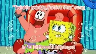 spongeBob: "Twinkle Twinkle, Patrick Star" song in 13 different languages