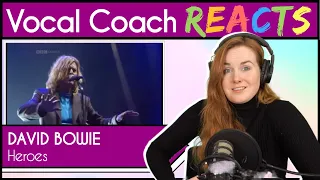 Vocal Coach reacts to David Bowie - Heroes (Live at Glastonbury)