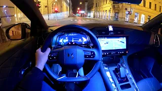 DS 7 2023 (Facelift) - night POV test drive (PURE DRIVING) 225 HP Plug-in Hybrid