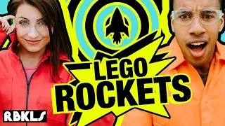 LEGO Model Rocket Launch CHALLENGE 🚀- REBRICKULOUS