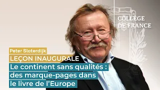 Le continent sans qualités : des marque-pages dans le livre de l’Europe - Peter Sloterdijk (2024)