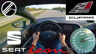 Seat Leon Cupra 290 2.0 TSI 290 PS Top Speed Drive On German Autobahn No Speed Limit