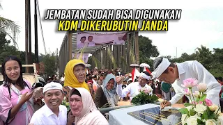 JEMBATAN SUDAH BISA DIGUNAKAN | KDM DIKERUBUTIN JANDA HAMIL TUA