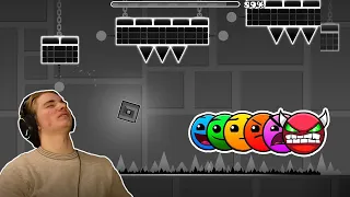 Alla Geometry Dash Banor På 1 Försök (CHALLENGE)