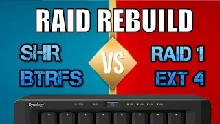 Synology NAS SHR+BTRFS versus RAID 1+EXT4 - RAID ReBuild Test