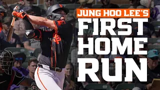 Field View of Jung Hoo Lee's First Spring Training Home Run and Leadoff Double