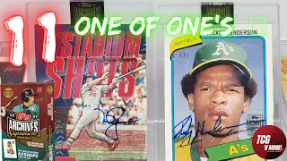 I pulled 11 - ONE OF ONE'S 🤯 2021  Topps Archives Signature Series  1 of 1 Case Break