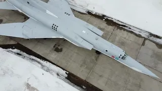 Russian bomber Tu-22M3 tactical flight training