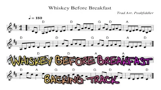 Old Time Mandolin & Fiddle - 2/2 Whiskey Before Breakfast - Backing Track