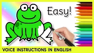 How to Draw a FROG! Easy Drawing for Kids