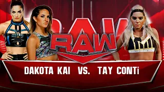 Dakota Kai/W Raquel Rodriguez vs. Tay Conti WWE RAW WWE2K22 Universe Mode