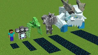 Which mob or boss will generate more sculk in Minecraft experiment?