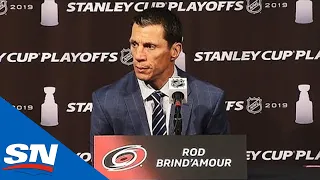 Rod Brind’Amour Speaks After Hurricanes Are Swept Out Of Playoffs