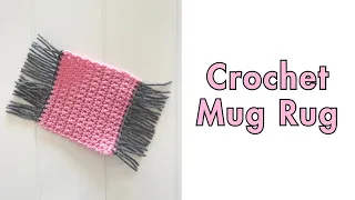 CROCHET MUG RUG FOR BEGINNERS | How to crochet for beginners | Easy Crochet Coaster