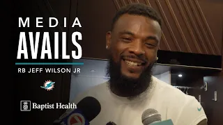 Running Back Jeff Wilson Jr. meets with the media | Miami Dolphins