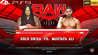 WWE 2K23 (PS5) - MUSTAFA ALI vs SOLO SIKOA | RAW, JAN. 16, 2023 [4K 60FPS HDR]