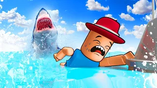 Kabur ada hiu!!! - Roblox TSUNAMI SURVIVAL