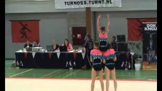 Acrogym NK 2012, WG jun. Lianne, Doreen en Romy, combi