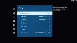 Samsung UE55JU6400 Picture Settings